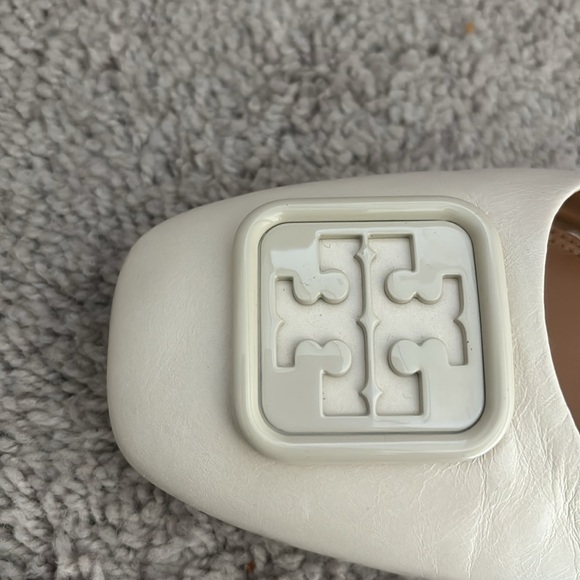 Tory Burch cream ‘Georgia’ leather ballet flats Size 10 - Picture 10 of 12